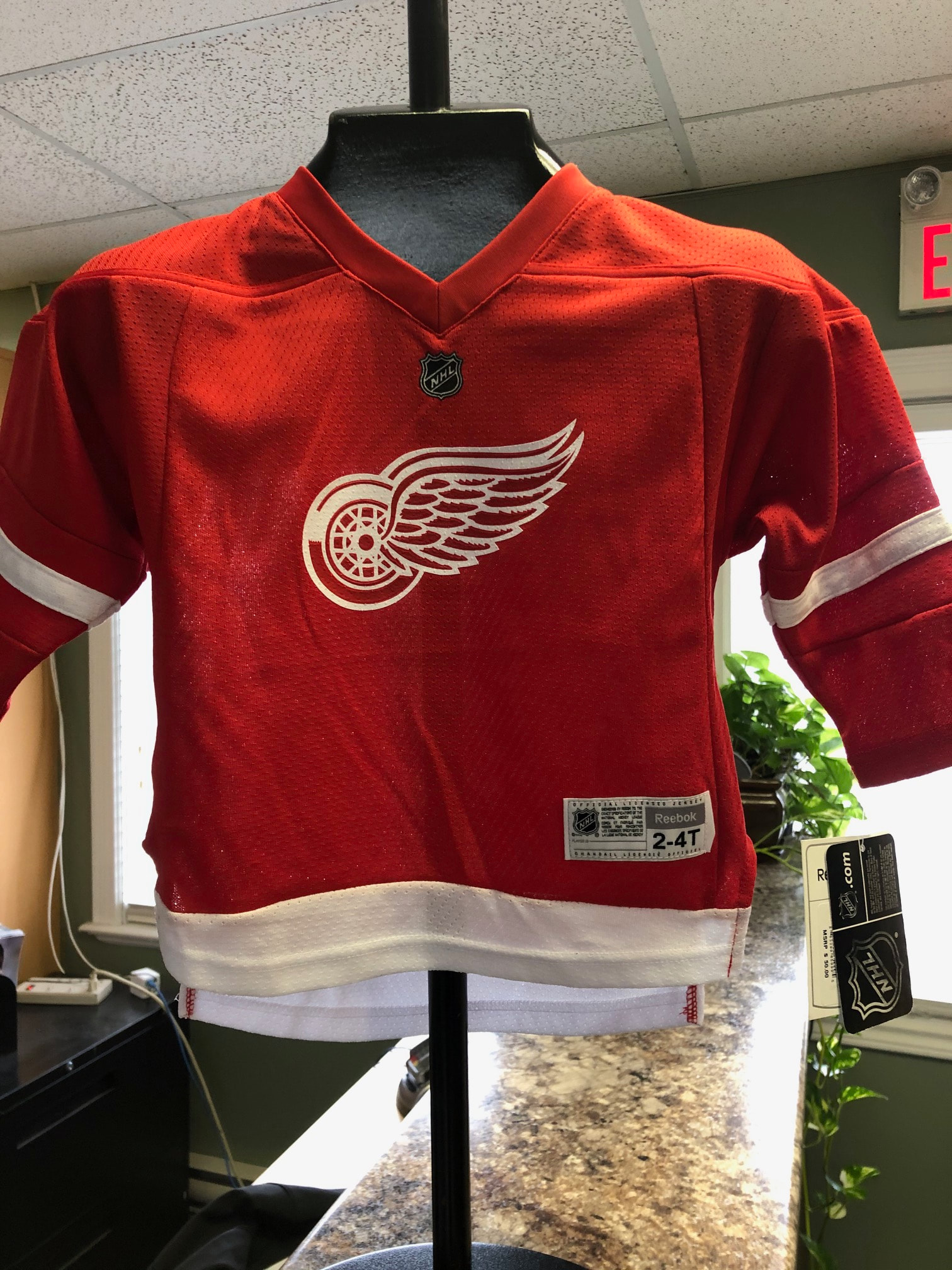 HOWE Detroit Red Wings Authentic AWAY Reebok 6100 Jersey - Hockey Jersey  Outlet