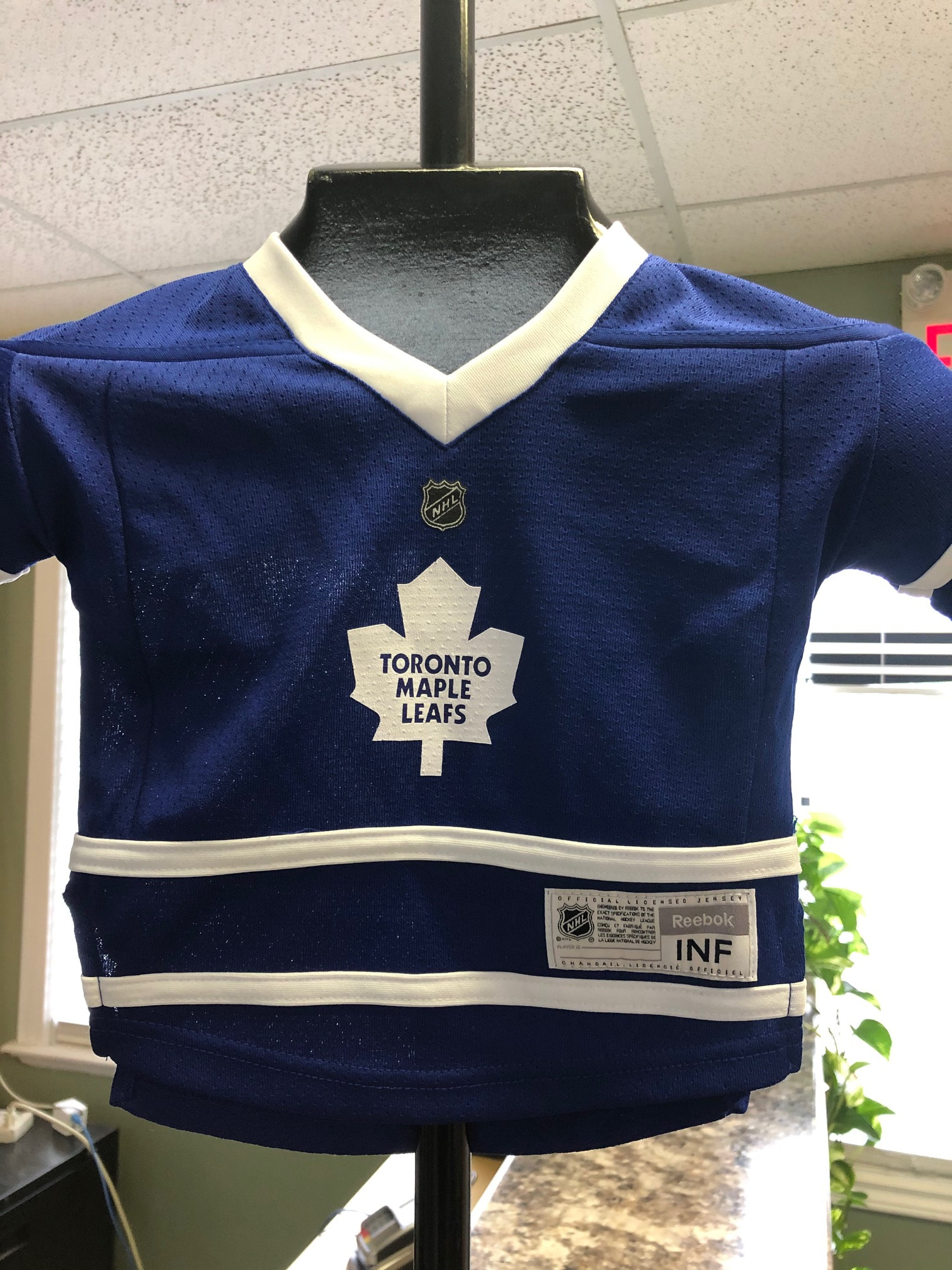Toronto Maple Leafs Blue Elite Practice Short Sleeve Tee Shirt by Reebok